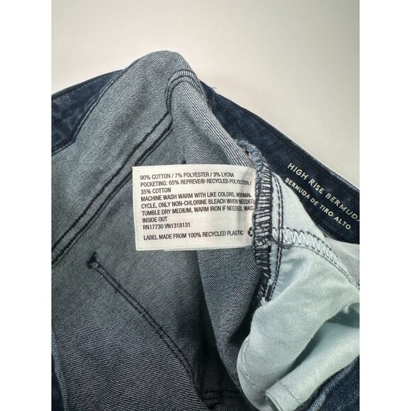 Universal Thread Women’s High Rise Bermuda Denim Shorts Blue Size 12 Used - Picture 5 of 5